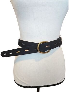 Sonoma Black Belt with Rectangular Cut Outs (Small)